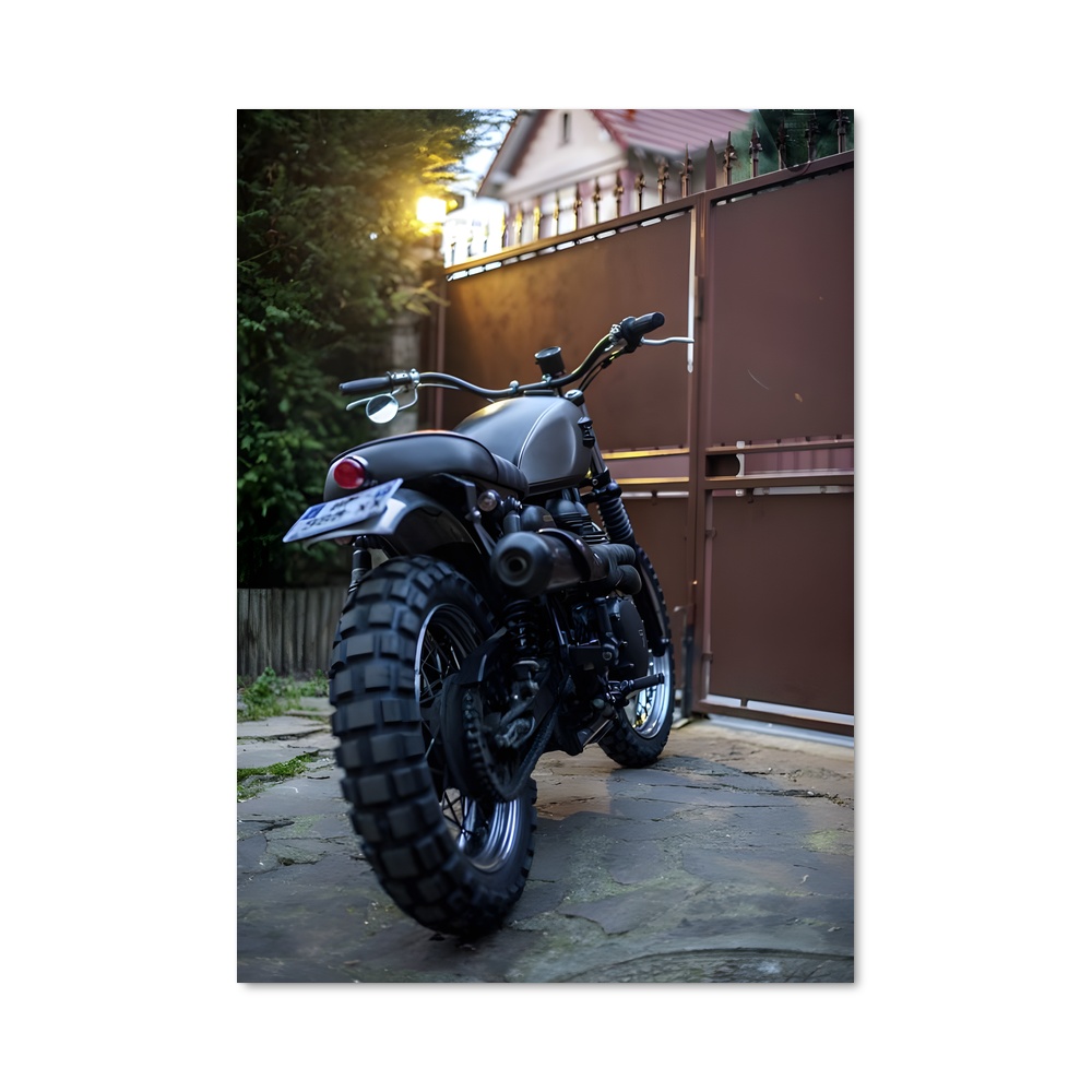 Poster Scrambler de rue éclatant